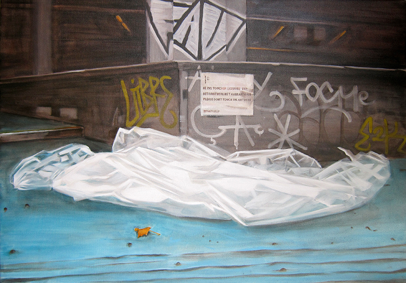 Chapelle railwaystation Brussels infront 70x100 oil on canvas 2015 small
