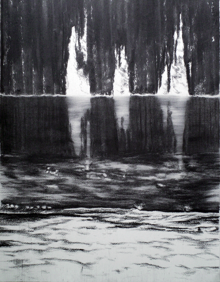 2019 Drawings 1Water 76x56 cm charcoal on paper 2019